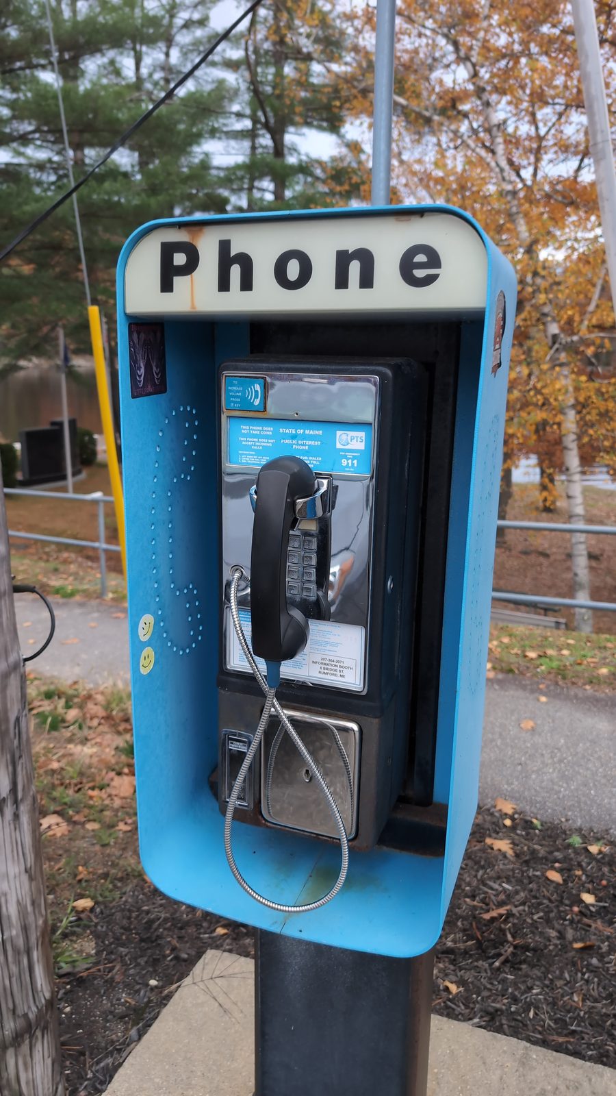 Rumford payphone, 207.364.2071